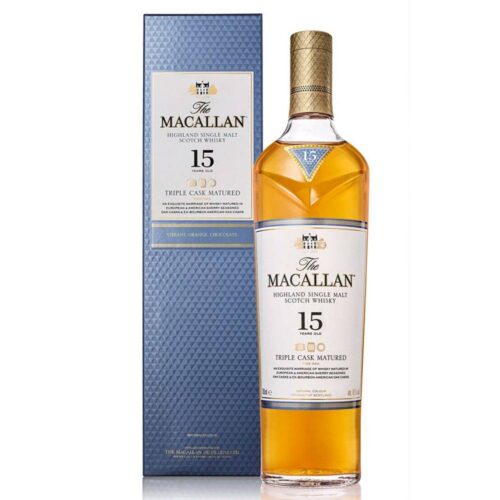 Macallan 15 años triple cask whisky