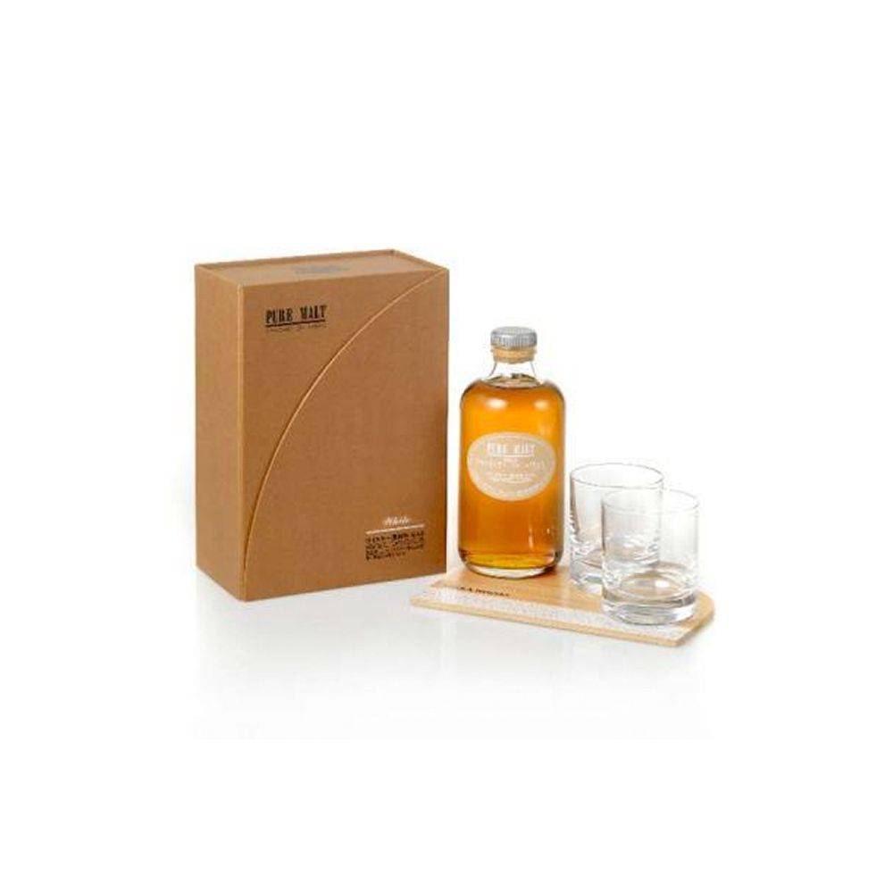 Nikka pure malt white + 2 vasos whisky