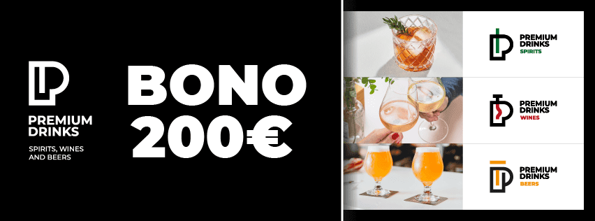 Bono regalo 200 euros bebidas premium
